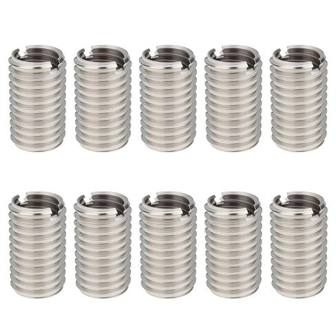 10PCS M12x1.75 Male to M10x1.5 Female Thread Reducer Nuts Stainless Steel 20mm for Machinery Equipment in Kuwait