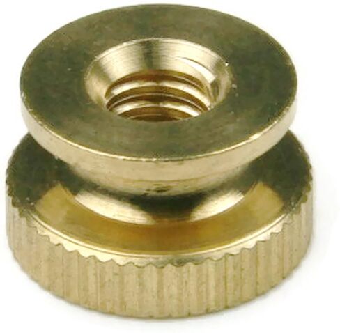 Knurled Thumb Nut Brass - 4/40 (3/8 Dia x 1/4 Thick) Qty-25 in Kuwait