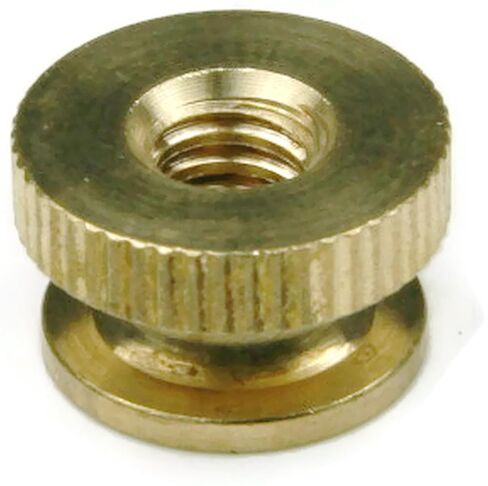 Knurled Thumb Nut Brass - 4/40 (3/8 Dia x 1/4 Thick) Qty-25 in Kuwait