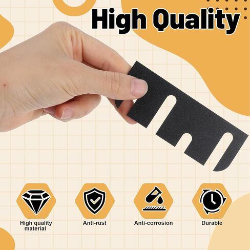 12Pcs Door Hinge Shims for Door Hinge Repair Kit, Easy Gap Filler to Fix Air Leaks, Sticking or Misaligned Doors, Trimmable 4 Inch Hinges Spacers 0.050 Inch Thick in Kuwait