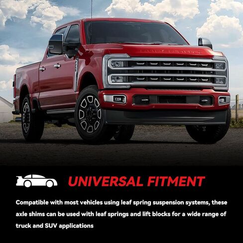 2pcs 2.5 Degree Pinion Angle Shims for Leaf Springs and Lift Blocks, Universal Suspension Axle Wedges in Kuwait