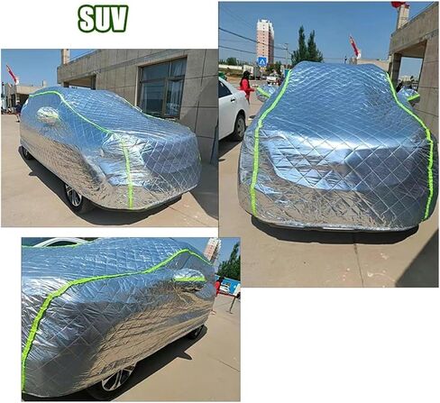 Car Cover, Car Cover Thick Universal Covers Outdoor Waterproof Winter Cars Exterior Awning Sun Protection Snow Hail Dust Proof Accessories,Weather Proof(X-Large) in Saudi Arabia