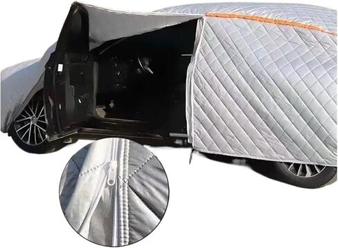 Car Cover, Car Cover Anti-Hail Thickened Protector Covers Winter Exterior Awning Windshield Sunshield Waterproof Outdoor Cotton Sunshade,Weather Proof(2K 3.5X 90X,YM) in Saudi Arabia