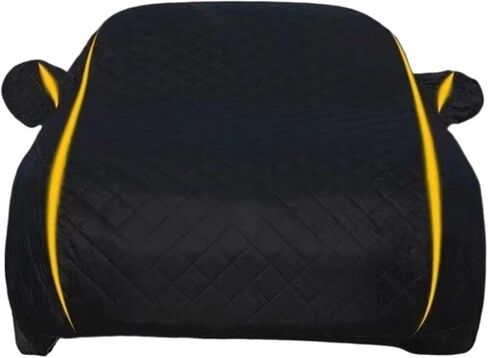 Car Cover, Car Cover Anti-Hail Thickened Protector Covers Winter Exterior Awning Windshield Sunshield Waterproof Outdoor Cotton Sunshade,Weather Proof(2K 3.5X 90X,YM) in Saudi Arabia