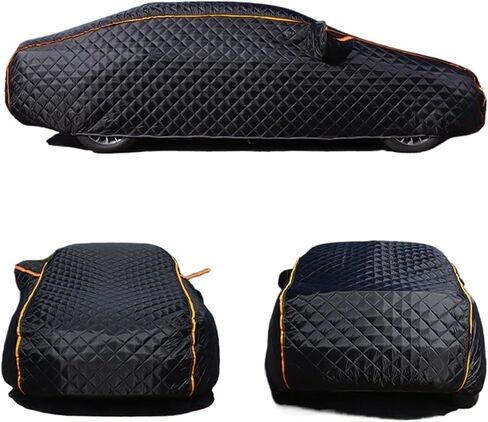Car Cover, Car Cover Anti-Hail Thickened Protector Covers Winter Exterior Awning Windshield Sunshield Waterproof Outdoor Cotton Sunshade,Weather Proof(Gray,YL) in Saudi Arabia