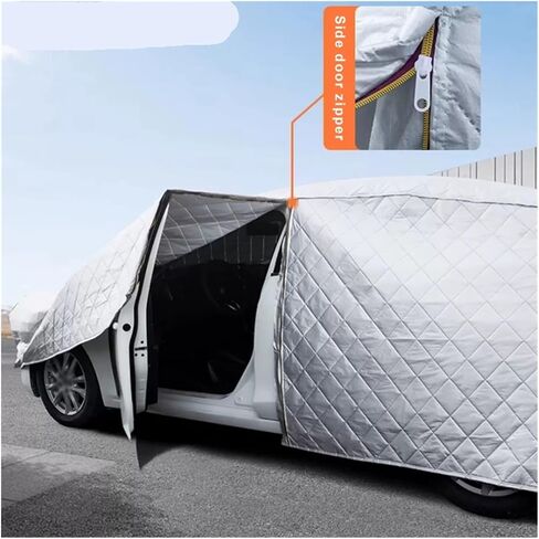 Car Cover, Car Exterior Protection Covers Full-Wrapped Cover Outdor Snowproof Anti-Hail Dustproof Shield Universal for SUV Sedan,Weather Proof(Gray,X-Large) in Saudi Arabia