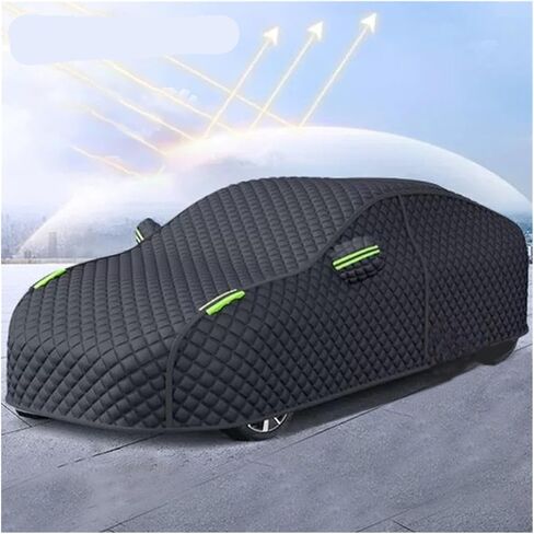 Car Cover, Car Exterior Protection Covers Full-Wrapped Cover Outdor Snowproof Anti-Hail Dustproof Shield Universal for SUV Sedan,Weather Proof(Gray,X-Large) in Saudi Arabia
