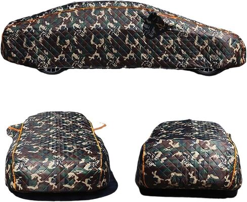 Car Cover, Car Cover Anti-Hail Thickened Protector Covers Winter Exterior Awning Windshield Sunshield Waterproof Outdoor Cotton Sunshade,Weather Proof(Camouflage Color,XX-Large) in Saudi Arabia
