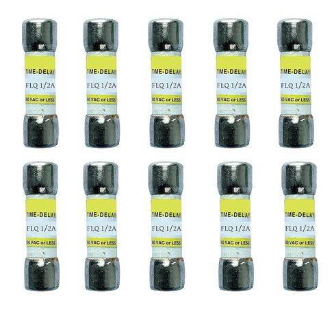 10-Pack New FLQ-1/2A FLQ 1/2A 0.5amp 500Vac Time Delay Fuse,FLQ-1/2 Time-Delay Cartridge Fuses in Kuwait