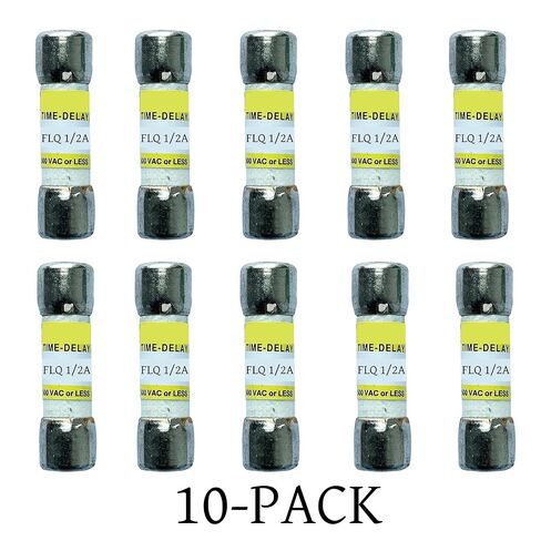 10-Pack New FLQ-1/2A FLQ 1/2A 0.5amp 500Vac Time Delay Fuse,FLQ-1/2 Time-Delay Cartridge Fuses in Kuwait