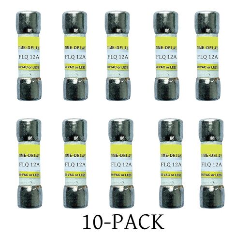 10-Pack New FLQ-12A FLQ 12A 500Vac Time Delay Fuse,FLQ-12 Time-Delay Cartridge Fuses in Kuwait
