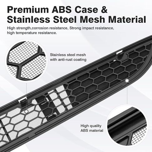 Shademax Front Grill Mesh Inserts for Tesla New Model Y Juniper 2026 2025, Grid Inserts Air Inlet Vent Grille Cover Replacement for Tesla Model Y Juniper Accessories 2026 (Detachable Version) in Saudi Arabia