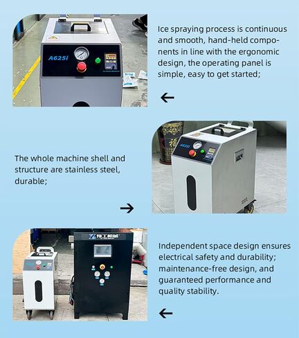 Smart Workshop Solution - Dry Ice Blasting Equipment with Wireless Spray Gun, Dry Ice Cleaning Machine with Accessories in Kuwait
