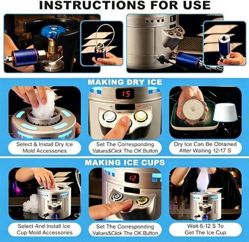 Fast Glass Chiller & Dry Ice Maker,304 Stainless Steel,Minimum Temperature -42°C,for Preserving Food,Seafood, and Biological Tissues in Kuwait