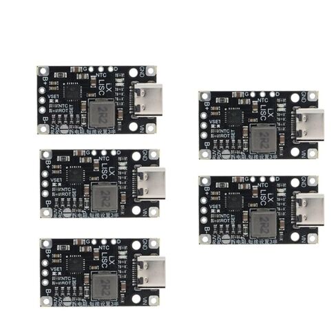 Type-C USB 2/3S BMS 15W 8.4V 12.6V 1.5A Lithium Battery Charging Boost Module with Balanced Support Fast Charge with Indicator(3S Balanced 5PCS) in Kuwait