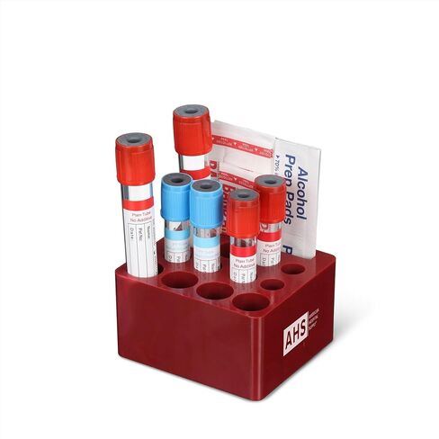 حامل أنبوب سحب الدم المحمول من American Hospital Supply، رف أنبوب جمع الدم متعدد الأحجام لبزل الوريد وسحب الدم، صغير | تباع المناديل والضمادات بشكل منفصل in Kuwait
