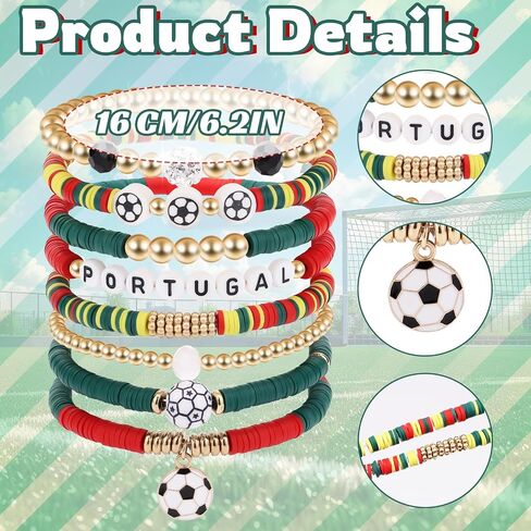 Game Day Bracelets Gifts for Women, Soccer game Accessories, Football Gear Sports Fans Party Supplies, Anniversary Birthday Holiday Gifts for Friends Sister Wife in Kuwait