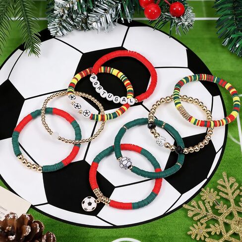 Game Day Bracelets Gifts for Women, Soccer game Accessories, Football Gear Sports Fans Party Supplies, Anniversary Birthday Holiday Gifts for Friends Sister Wife in Kuwait