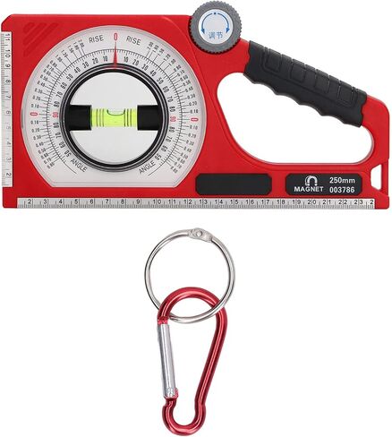 Inclinometer Angle Finder 130° Range ±1° Accuracy Magnetic Base Bubble Level for Civil Engineering Architectural Engineering Slope Measurement in Kuwait