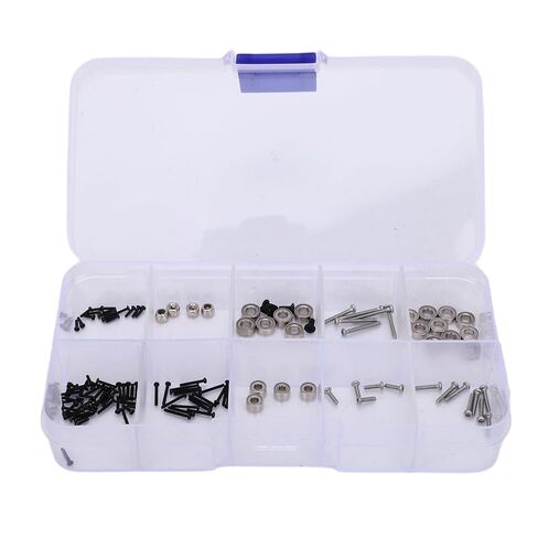 RC Screw Kit, 126PCS Replacement Screw Bearings Nuts Set with Precise Fit for SCX30 1/30 RC Crawler Car in Kuwait