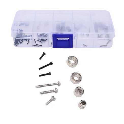 RC Screw Kit, 126PCS Replacement Screw Bearings Nuts Set with Precise Fit for SCX30 1/30 RC Crawler Car in Kuwait