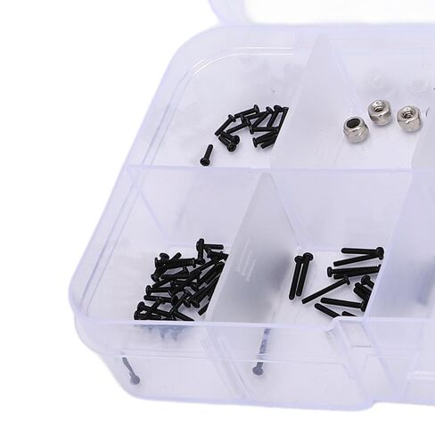RC Screw Kit, 126PCS Replacement Screw Bearings Nuts Set with Precise Fit for SCX30 1/30 RC Crawler Car in Kuwait
