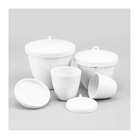 5 Pieces/Lot, High Temperature Resistant Ceramic Jars with Lid, Laboratory Porcelain Jar (30 ml) in Kuwait