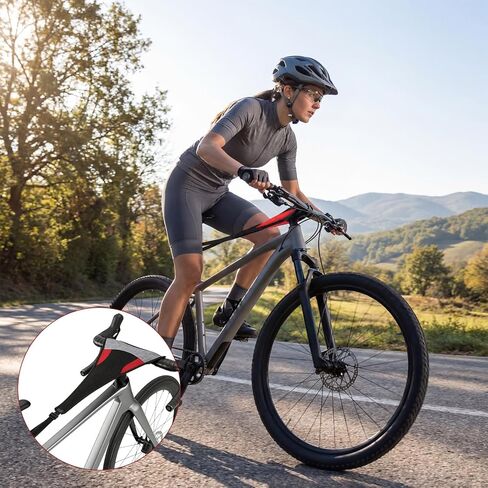 Sweat Guard, Bike Trainer Guard Bicycle Sweat Absorbs Net for Bicycle Trainer Indoor Cycling Training (Black and Red) in Kuwait