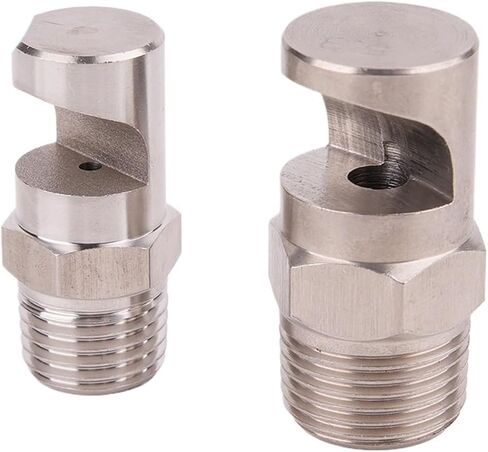 Wide Angle Fan Nozzle 1pc 1/8" 1/4" 3/8" 1/2" 3/4" BSPT Male Stainless Steel Spray Nozzle,New Wide Angle Flat Fan Deflector Spray Floodjet Nozzle(3of4 inch) in Kuwait