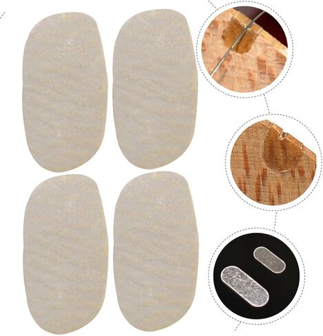 Cello String Bridge Parchment Pads 4Pcs Durable Sheepskin Protectors for Cello Strings and Bridges Easy Installation in Kuwait