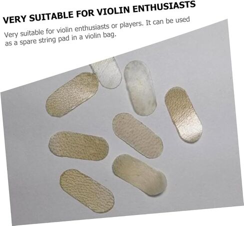 Cello String Bridge Parchment Pads 4Pcs Durable Sheepskin Protectors for Cello Strings and Bridges Easy Installation in Kuwait