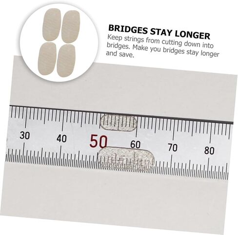 Cello String Bridge Parchment Pads 4Pcs Durable Sheepskin Protectors for Cello Strings and Bridges Easy Installation in Kuwait
