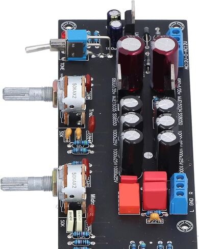Tone Board Luxury Preamplifier Control Module Black PCB AC 12V - 18V - High Precision Audio Filtering, Durable Industrial Accessories for Audiophiles & Sound Engineers in Kuwait