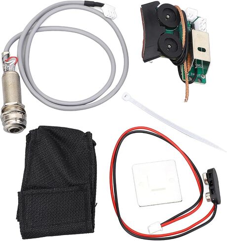 Guitar Pickup Preamp, Volume Tone Control Prewired Pickup EQ Equalizer with Low Battery Indicator, for VT1 System in Kuwait