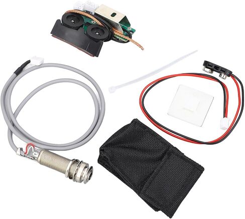 Guitar Pickup Preamp, Volume Tone Control Prewired Pickup EQ Equalizer with Low Battery Indicator, for VT1 System in Kuwait