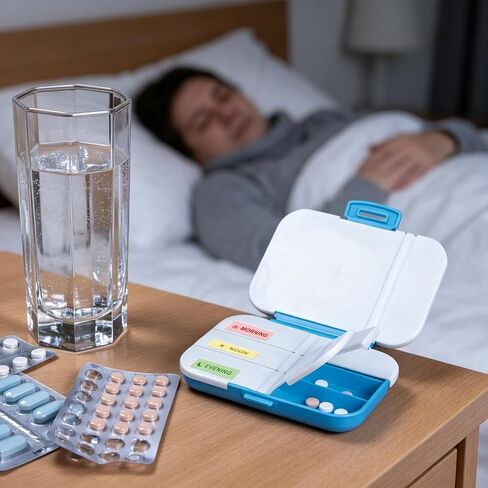 3200PCS Medicine Reminder Stickers Medication Instruction Stickers Morning Noon Evening Bedtime Medicine Labels for Pill Case Planner Pocket Pharmacy Labels 1.57 x 0.43 Inches in Kuwait