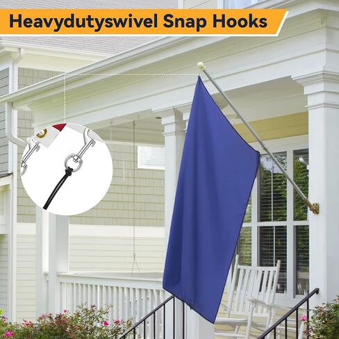 SHENLIU 50 Pcs Swivel Snap Hooks for Dog Leash, Heavy Duty 2.7 Inch Flag Clasp Single Ended Swivel Clip Multipurpose Bolt Snap for Keychain Camera Strap Linking Pet Leash in Kuwait