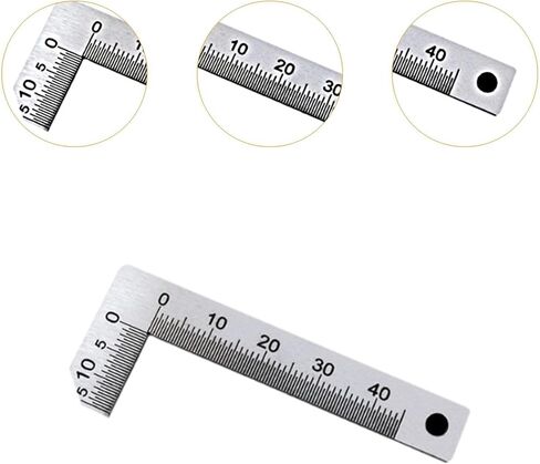 Generic Chamfer Gauge Ruler Woodworking Glass Processing Engineers Right Angle Ruler in Kuwait