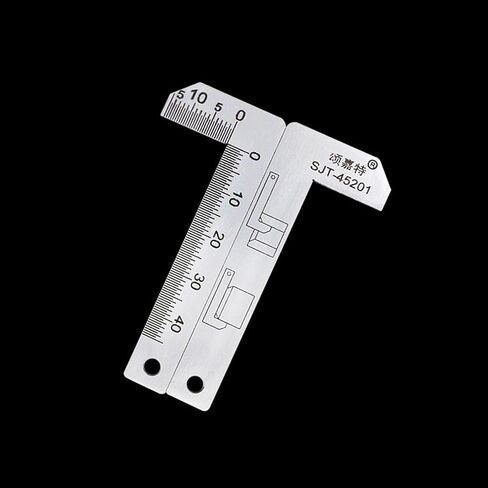 Generic Chamfer Gauge Ruler Woodworking Glass Processing Engineers Right Angle Ruler in Kuwait