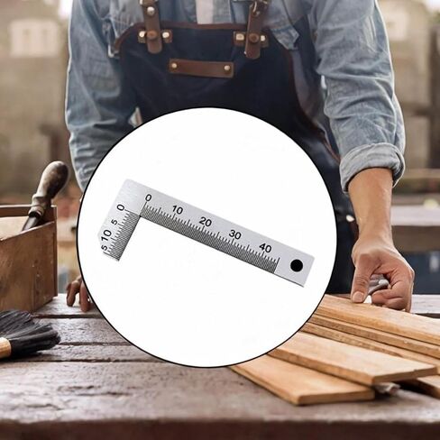 Generic Chamfer Gauge Ruler Woodworking Glass Processing Engineers Right Angle Ruler in Kuwait