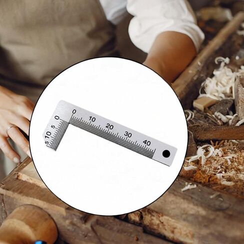 Generic Chamfer Gauge Ruler Woodworking Glass Processing Engineers Right Angle Ruler in Kuwait