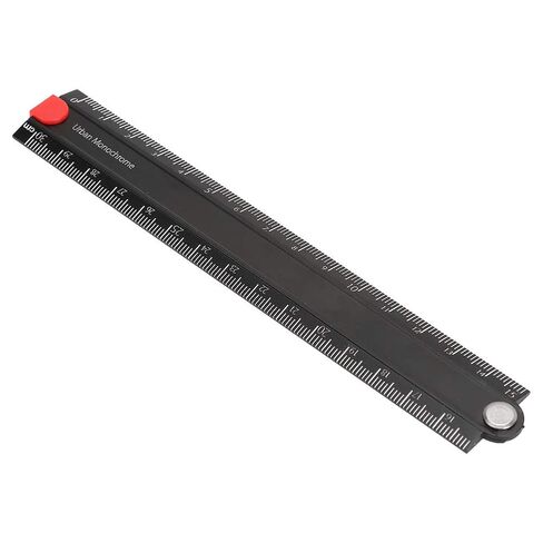 Aluminum Alloy Foldable Ruler, 0-300mm Measurement Range Multi Ruler, 90 Folding Stationery Measuring Tool, for Architects Artists Office in Kuwait