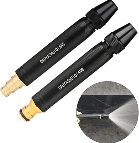Portable High Pressure Washing Water Gun Adjustable Nipple Type Direct Spray Car Wash Nozzle Home Garden Shower Watering Hose in Kuwait