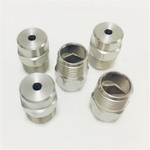 1 Pcs 1/8" 1/4" 3/8" /1/2"SS Solid Full Cone Spray Nozzle,Washing Treatment Before Plating,Chemical Treatment(0.8mm,1/8") in Kuwait