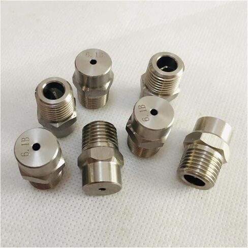 1 Pcs 1/8" 1/4" 3/8" /1/2"SS Solid Full Cone Spray Nozzle,Washing Treatment Before Plating,Chemical Treatment(0.8mm,1/8") in Kuwait