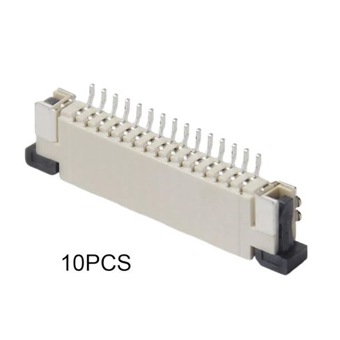 FFC FPC Ribbon Sockets Flexible Flat Cable Connector Pull Type Up Connection 15 Pin 1mm Pitch 10Pcs, WuJuntool in Kuwait