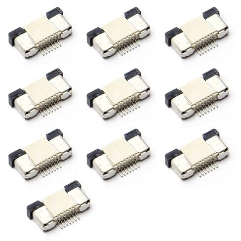 FFC FPC Ribbon Sockets Flexible Flat Cable Connector Pull Type Up Connection 7 Pin 0.5mm Pitch 10Pcs, WuJuntool in Kuwait