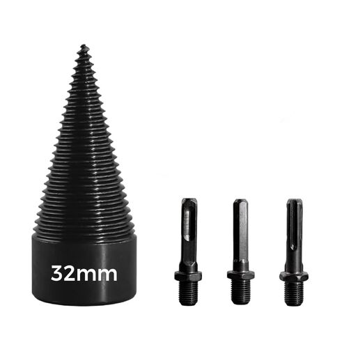 Wood Splitter Drill Set, Easy Splitter Detachable Drill Bit, 32mm Heavy Duty Wood Splitting Screw Cone for Hand Drill, Multi Purpose Wood Splitter Cone Bit for Drill for Woodworkers (42mm) in Kuwait
