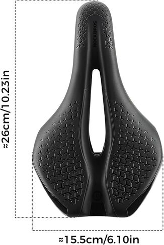 ROCKBROS Comfort Bike Seat, Wave Ergonomic Bicycle Saddle with High-Density Foam, Crotch-Friendly Universal Replacement for MTB Road City Racing Cycling in Kuwait