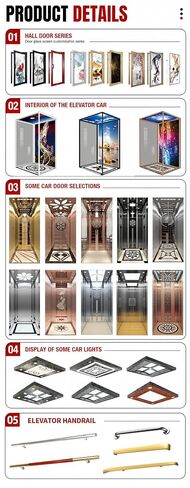 Mini Traction Drive Elevator, Modern Indoor Elevator, Panoramic Frost Switchable Glass Lift with Auto Obstacle Door Return, Stable Travel for Apartment Suite & Boutique Office Space in Kuwait